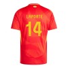 Camiseta de fútbol España Aymeric Laporte 14 Primera Equipación Euro 2024 - Hombre